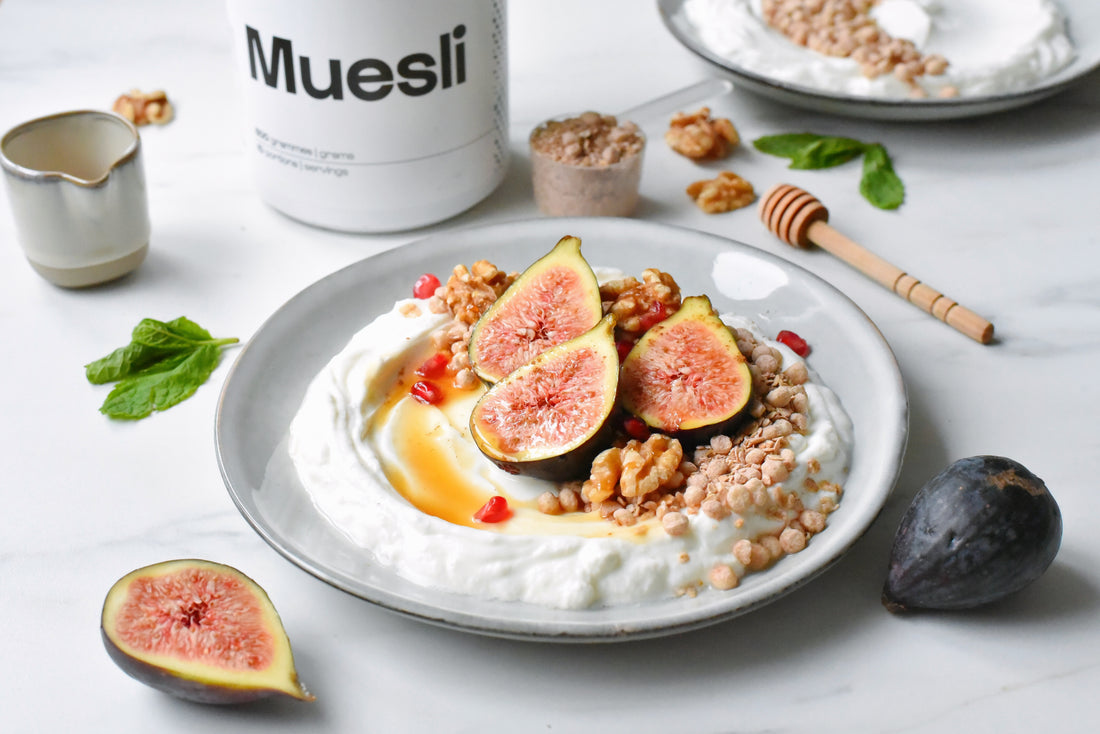 Muesli bowl au yaourt grec et figues