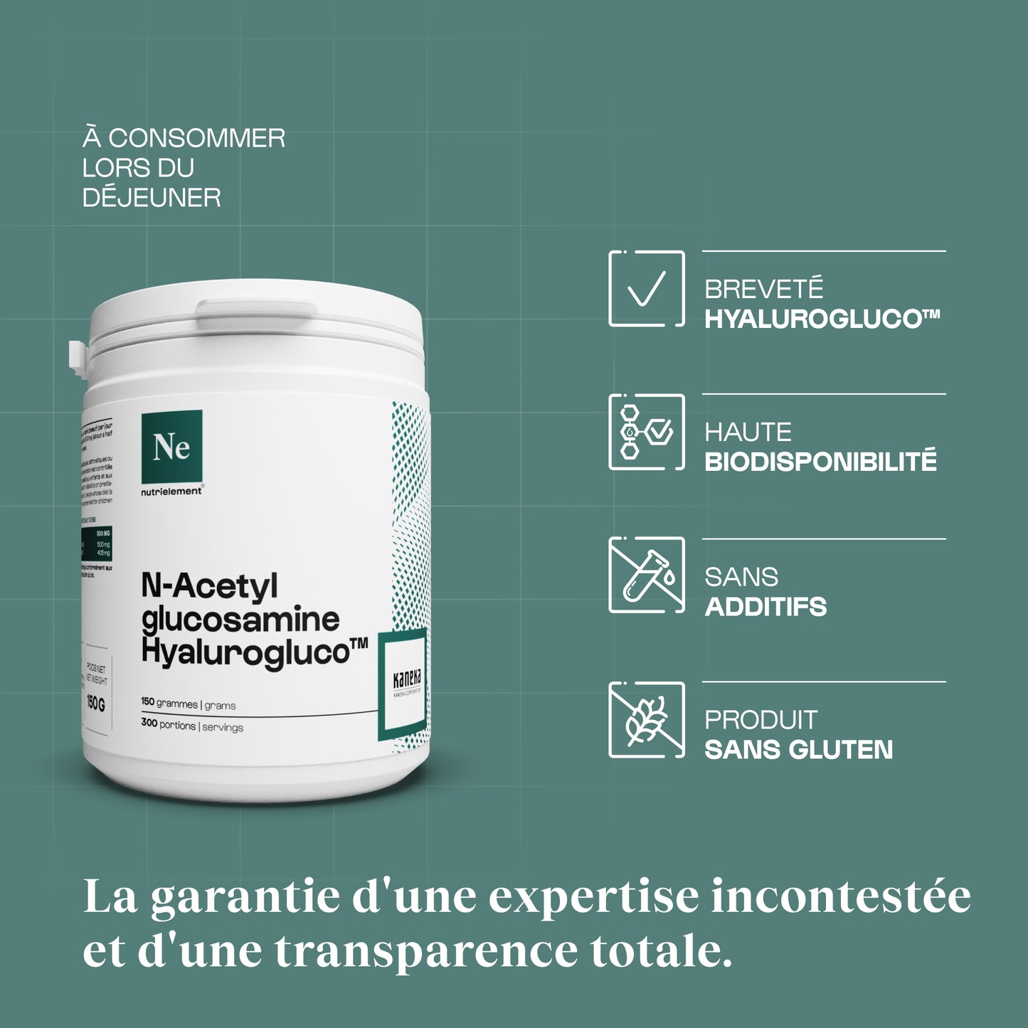 Glucosamine (N-Acetylglucosamine) Hyalurogluco™ en poudre