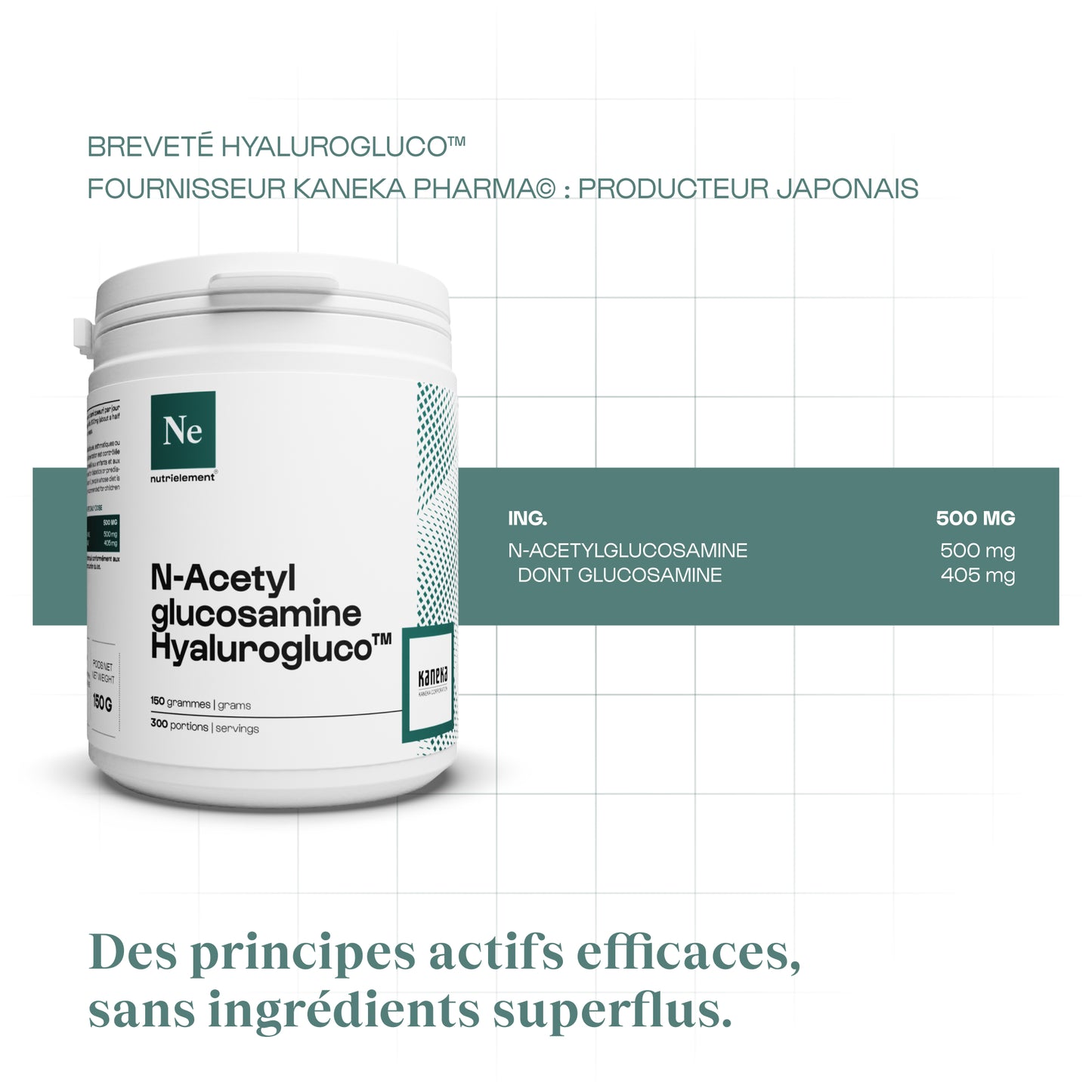 Glucosamine (N-Acetylglucosamine) Hyalurogluco™ en poudre